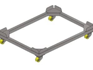 CHÂSSIS MACHINES SUR ROULETTES FORTES CHARGES