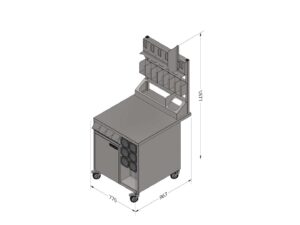 MEUBLE SPÉCIAL MACHINE À GLACES