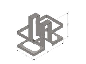 SUPPORT PINCE FRIGO DOUBLE - FRANKE