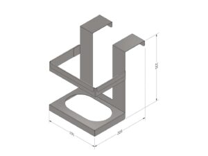 SUPPORT PINCE FRIGO EXTÉRIEUR FRANKE