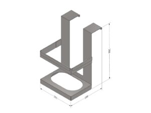 SUPPORT PINCE EXTÉRIEUR FRIGO HK