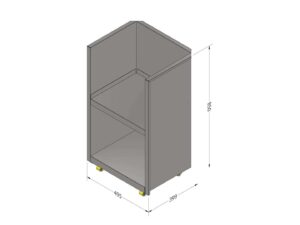 CHARIOT INOX POUR SEAUX PROPRES OU SALES