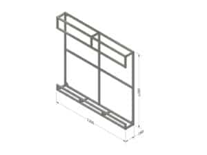 SUPPORT MURAL CARTONS COLLECTE FERMÉS