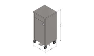 MEUBLE POUBELLE SUR ROULETTES