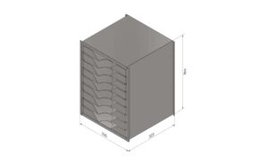 MODULE TIROIRS COULISSANTS TRAVERSANT